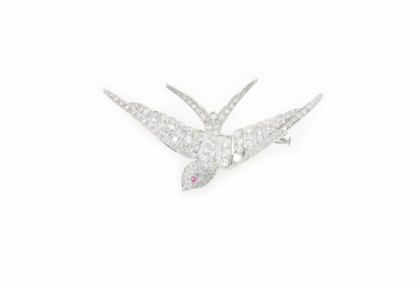 Diamond brooch