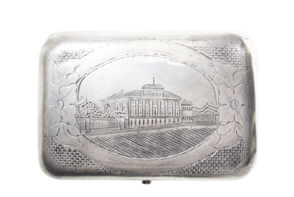 Silver tobacco box