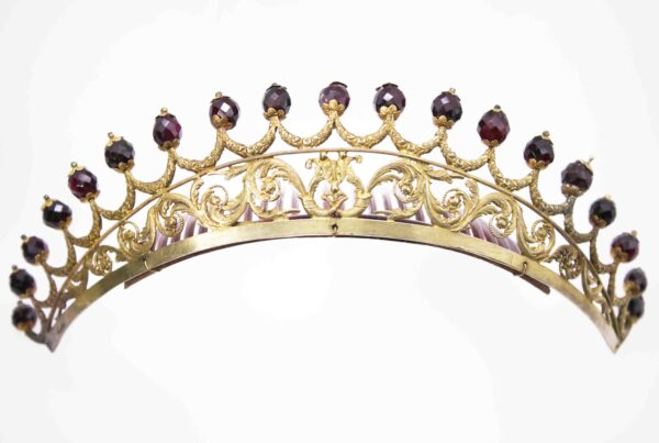 Diadem with amethysts