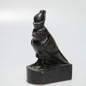 Statue of the ancient Egyptian god Horus in the form of a falcon
