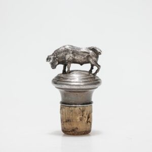Cork with a silver bull