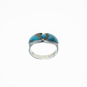 Silver ring with turquoise
