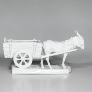 Donkey with a cart, Royal Dux