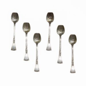 Set of silver spoons