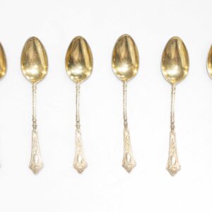 Set of silver coffee spoons m.AO